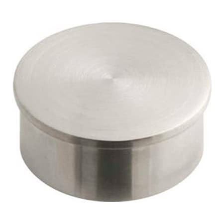Lavi Industries Lavi Industries, End Cap, Flush, for 2" Tubing, Satin Stainless Steel 44-600/2